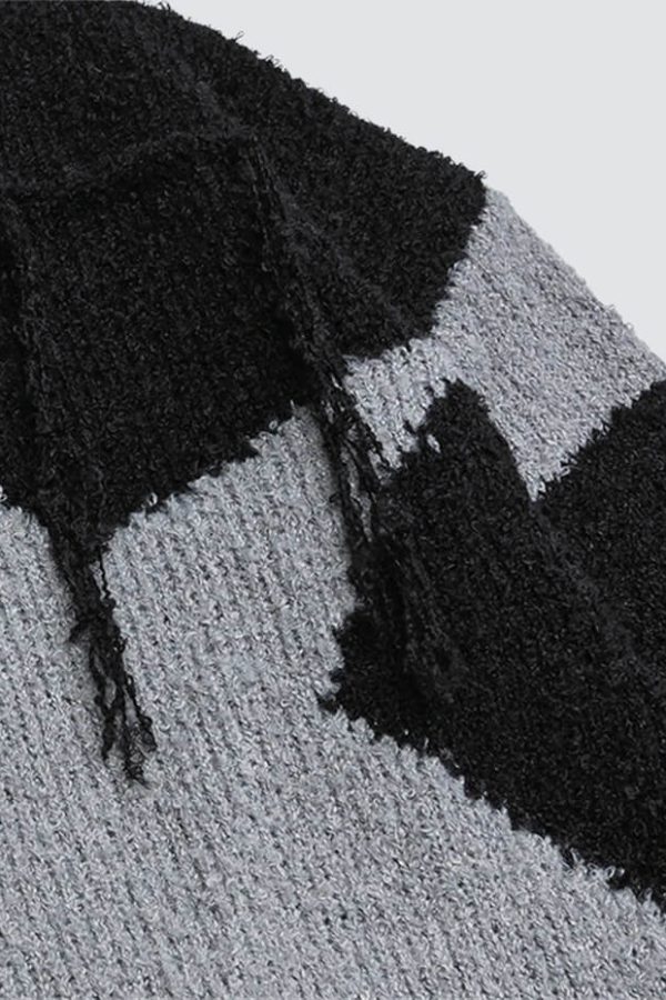 Y2K Distressed Sweater