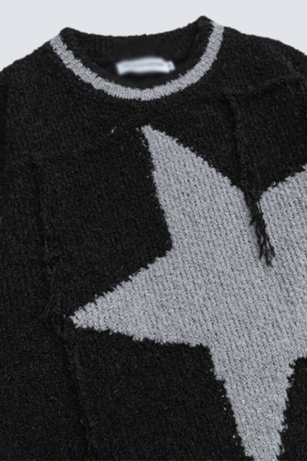 Y2K Distressed Sweater