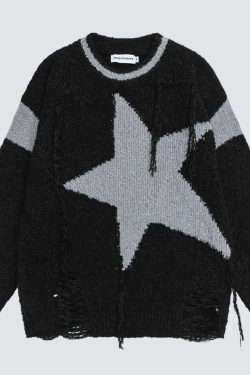 Y2K Distressed Sweater