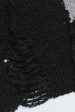 Y2K Distressed Sweater