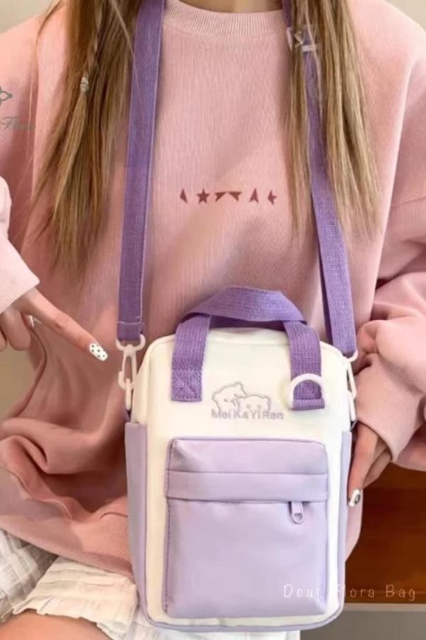 Y2K Doll Ita Bag Transparent Pocket Shoulder & Crossbody Purse