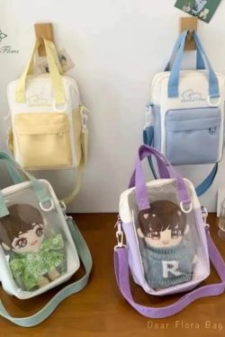 Y2K Doll Ita Bag Transparent Pocket Shoulder & Crossbody Purse