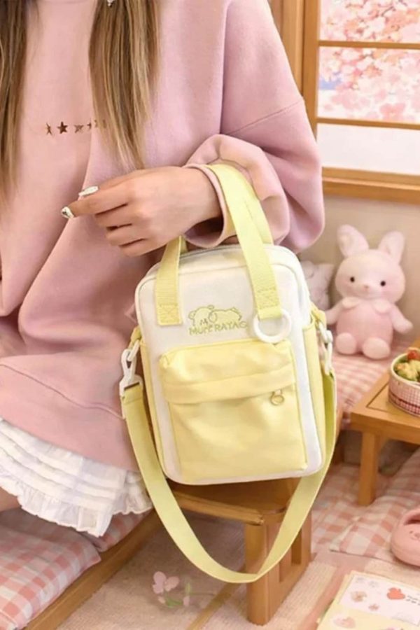 Y2K Doll Ita Bag Transparent Pocket Shoulder & Crossbody Purse