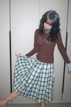 Y2K Dolphin Turtleneck Top