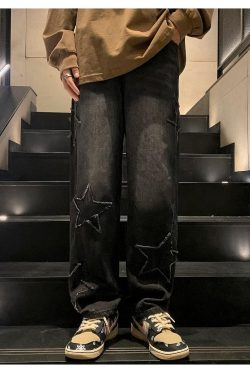 Y2K Embroidered Jeans