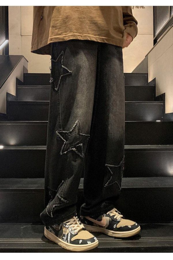 Y2K Embroidered Jeans