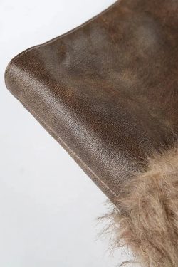Y2K Faux Fur Mini Skirt