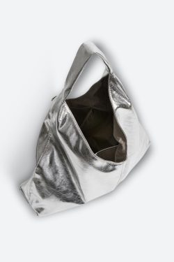 Y2K Faux Patent Leather Hobo Bag