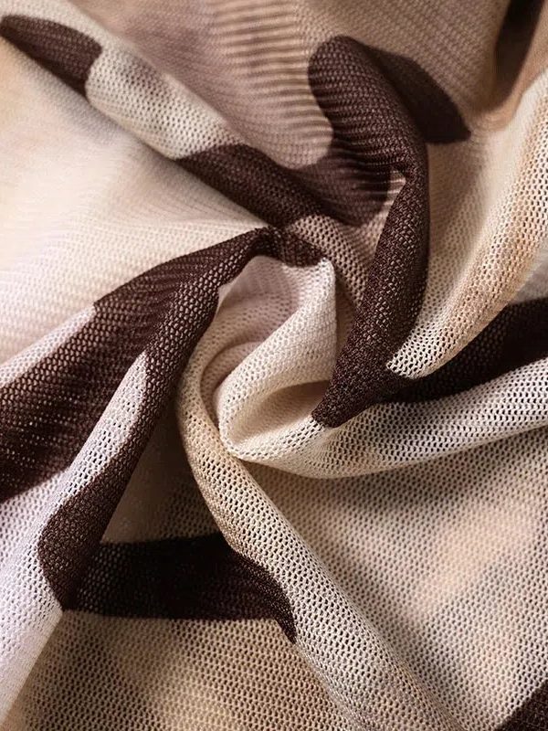 Y2K Fishnet Sleeve Mesh Top