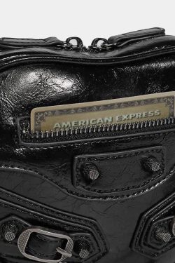 Y2K Grunge Belted Heart Shaped Bag