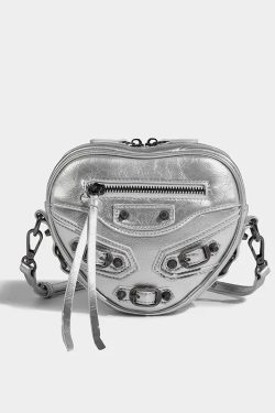 Y2K Grunge Belted Heart Shaped Bag