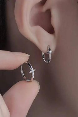 Y2K Grunge Stars Hoop Earrings