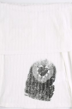 Y2K Heart & Swords Off Shoulder Top