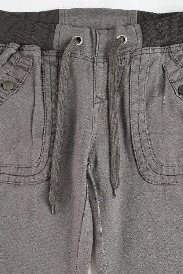 Y2K Low Waist Drawstring Pants