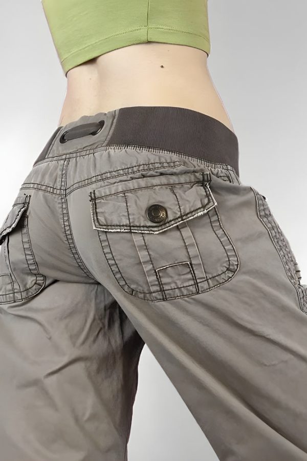 Y2K Low Waist Drawstring Pants