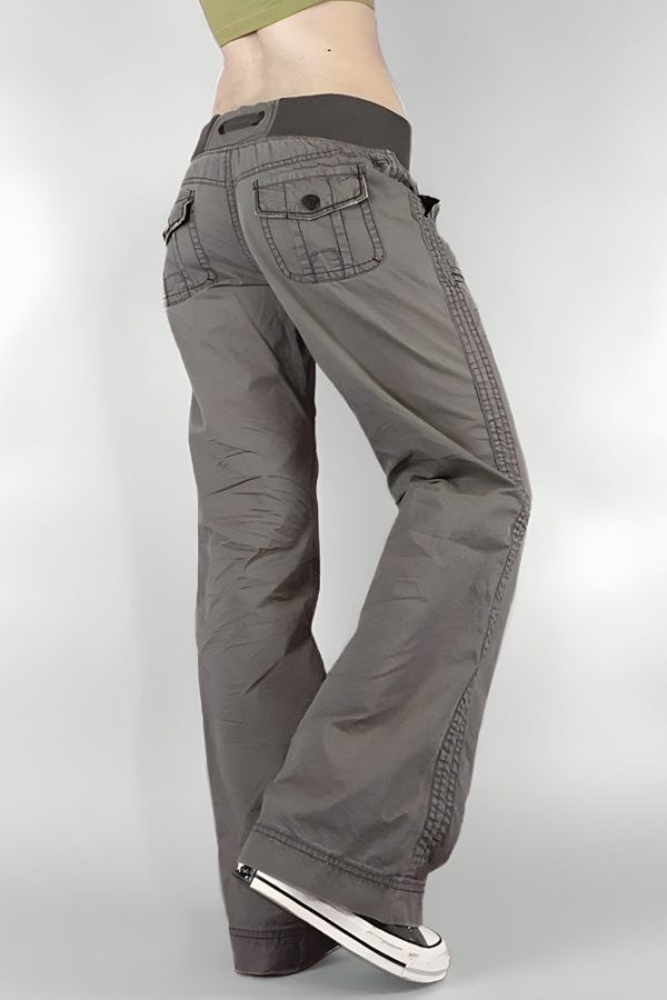 Y2K Low Waist Drawstring Pants