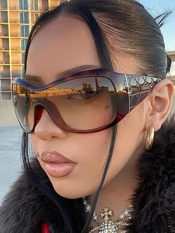 Y2K Oversized Shield Sunglasses