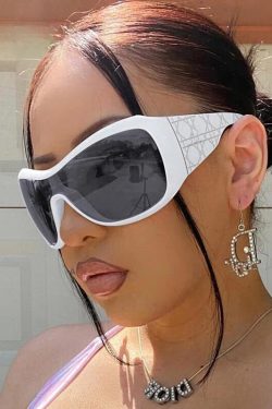 Y2K Oversized Shield Sunglasses