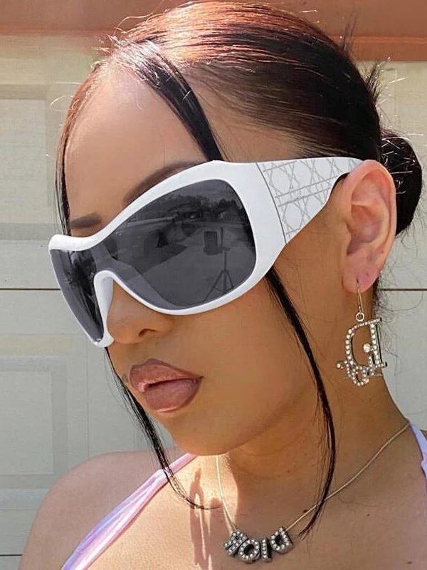 Y2K Oversized Shield Sunglasses