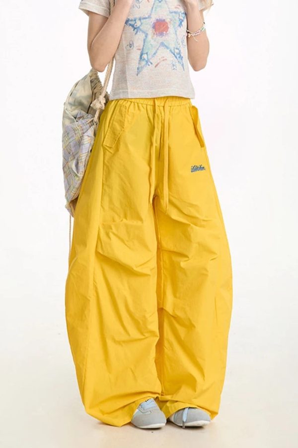 Y2K Parachute Pants