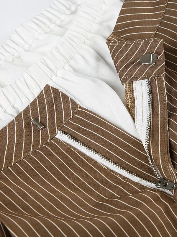 Y2K Pinstripe Baggy Pants