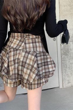 Y2K Plaid Mini Skort