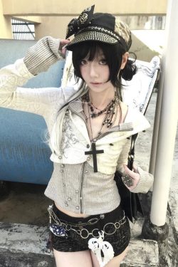 Y2K Rhinestone Layered Cardigan