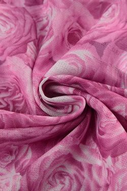 Y2K Rose Mesh Top