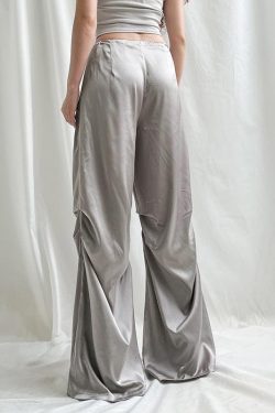 Y2K Satin Wide Leg Pants