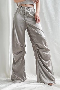 Y2K Satin Wide Leg Pants