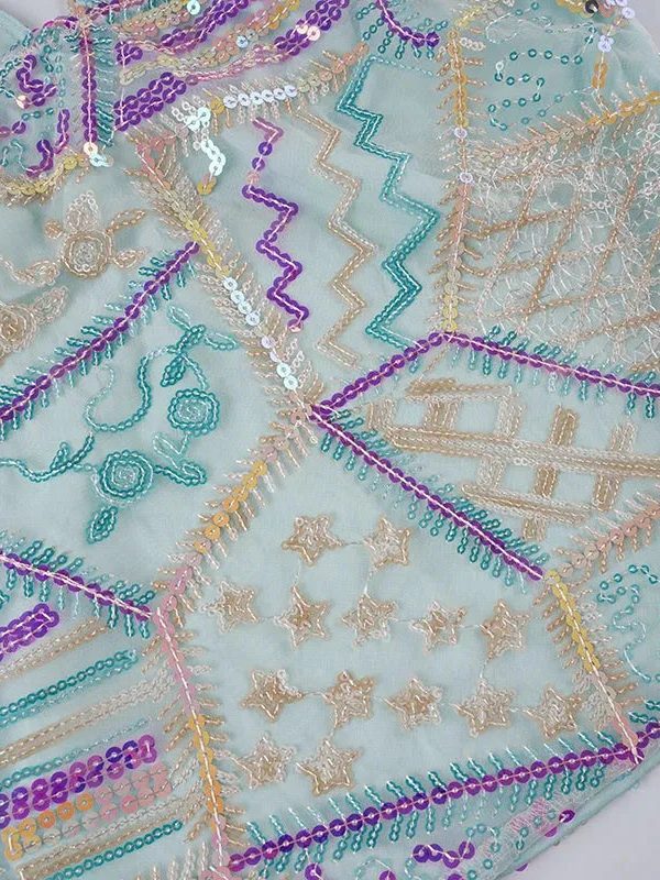 Y2K Sequined Halter Top