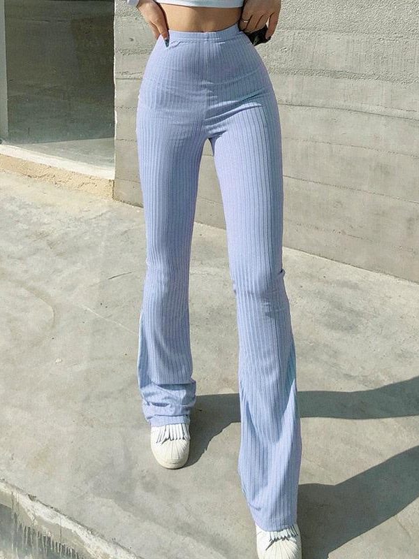 Y2K Slim Fit Flared Pants