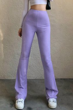 Y2K Slim Fit Flared Pants