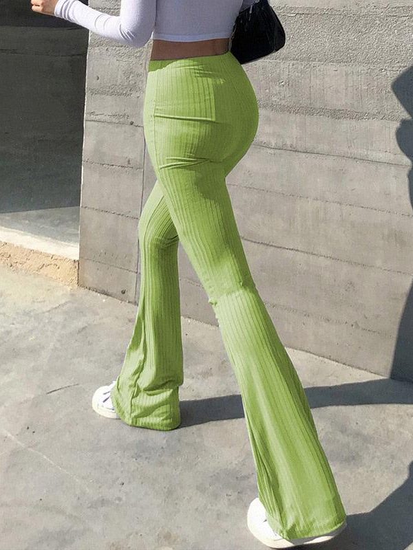 Y2K Slim Fit Flared Pants