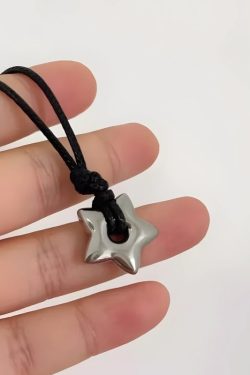 Y2K Star Cord Necklace