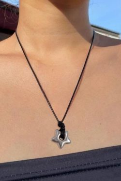 Y2K Star Cord Necklace