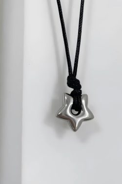Y2K Star Cord Necklace