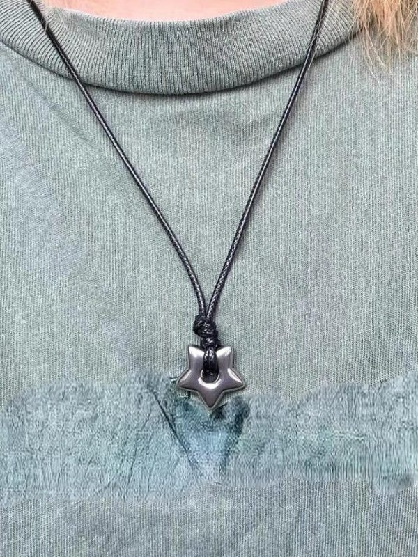 Y2K Star Cord Necklace