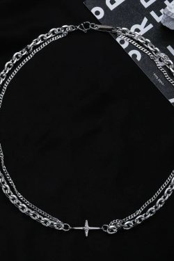 Y2K Star Double Chain Necklace