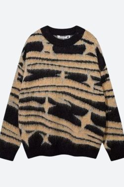 Y2K Star Fluffy Sweater