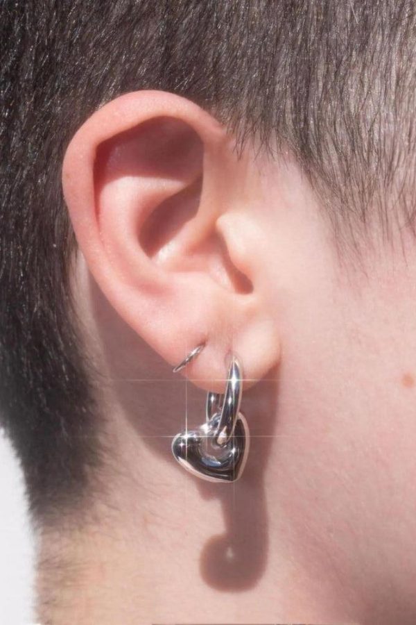 Y2K Star Heart Hoop Earrings