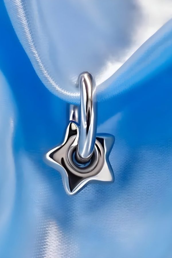 Y2K Star Heart Hoop Earrings