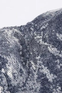 Y2K Star Sequined Crop Top