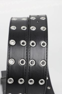 Y2K Star Silver Buckle Belt