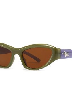 Y2k Star Wrap Around Sunglasses