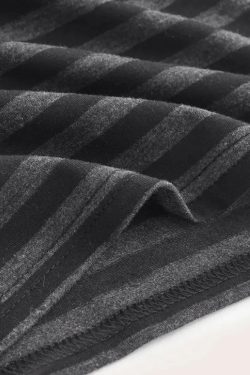 Y2K Striped Button Crop Top