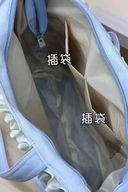 Y2K Sweet Ita Tote Bag Lolita Transparent Crossbody Lace Bow DIY Display