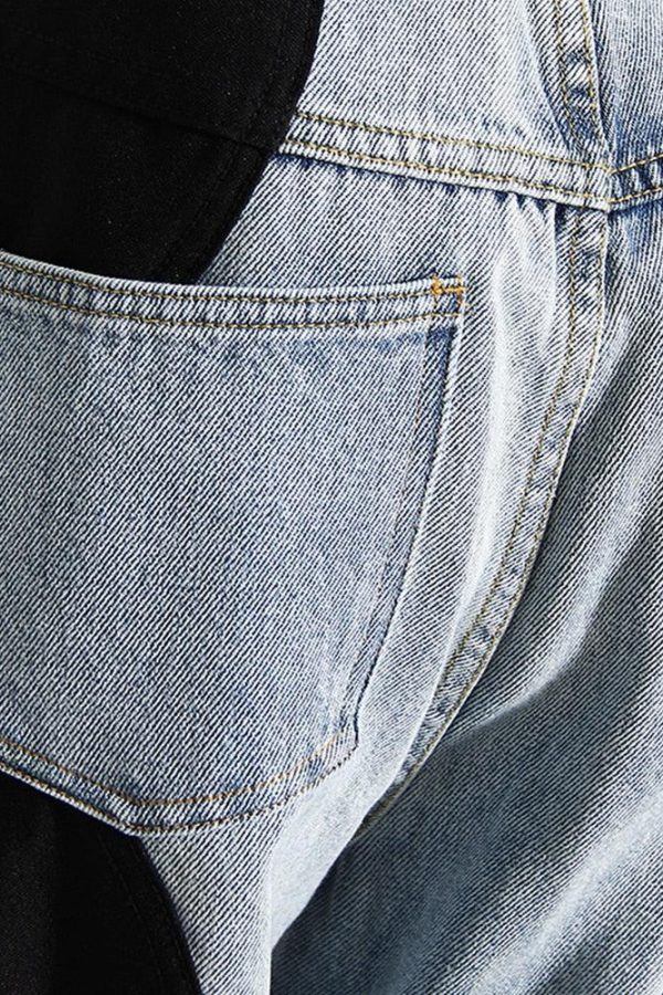 Y2K Wave Panel Jeans