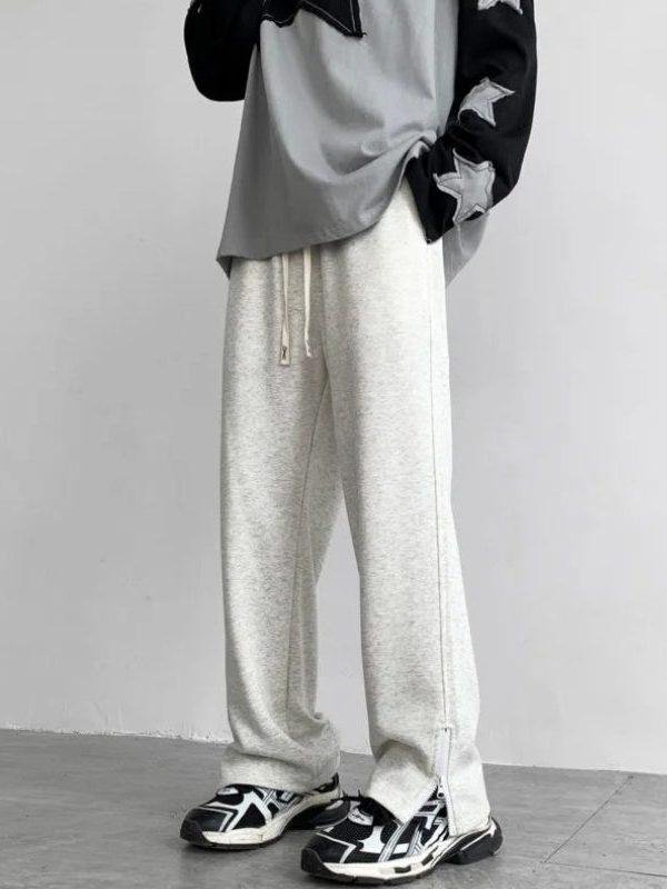 Zip-Up Leg Sweatpants