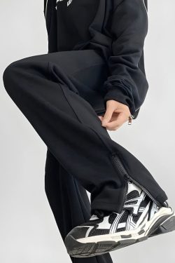 Zip-Up Leg Sweatpants